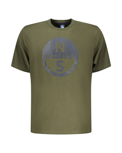 North Sails Green Cotton Men T-Shirt