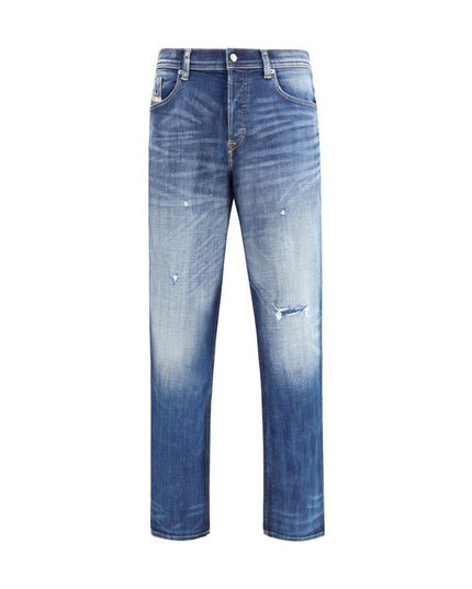 Diesel Blue Cotton Slim Fit Jeans