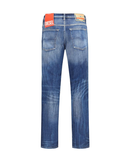 Diesel Blue Cotton Slim Fit Jeans