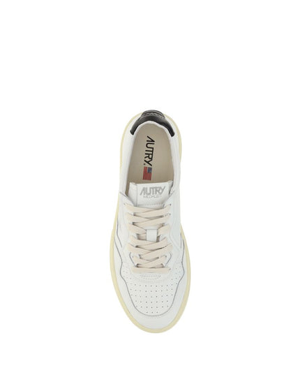 Autry White Calf Leather Bos Taurus Sneakers