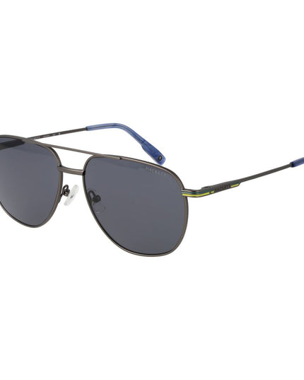 Hackett Gray Metal Sunglasses