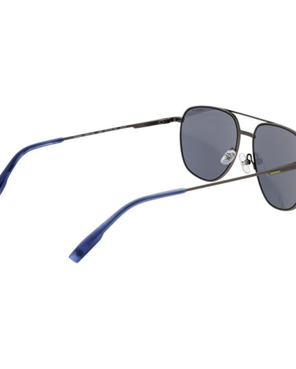 Hackett Gray Metal Sunglasses