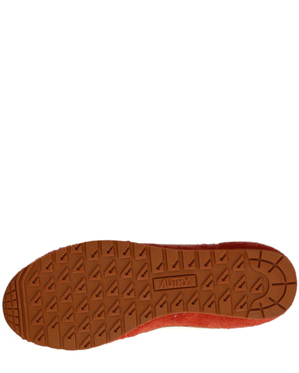 Autry Orange Leather Sneakers
