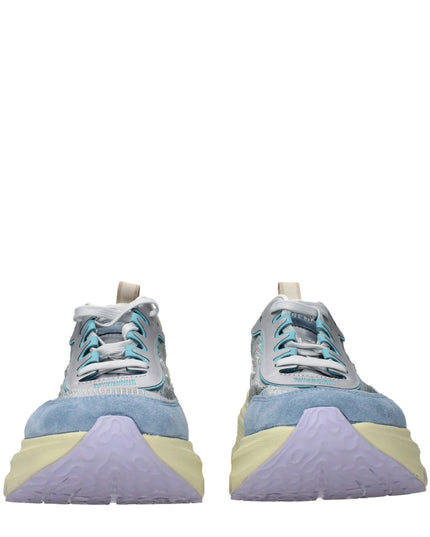 Premiata Light Blue Fabric Sneakers