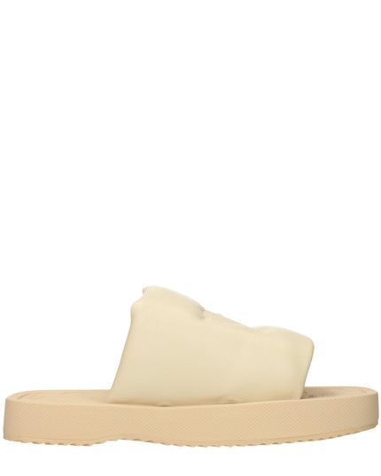 Burberry Beige Leather Slippers