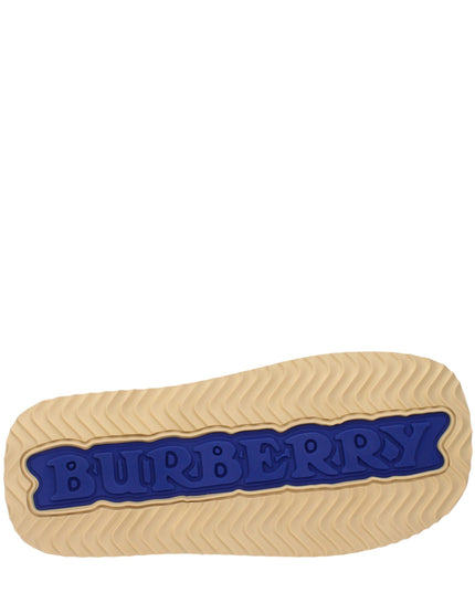 Burberry Beige Leather Slippers