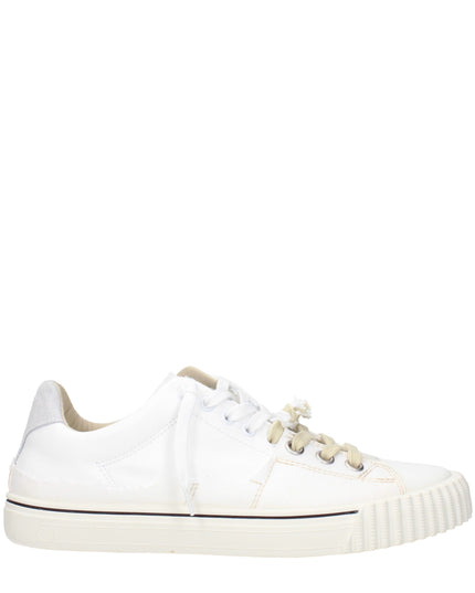 Maison Margiela White Leather Low Top Sneakers