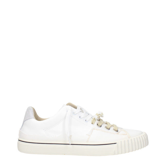 Maison Margiela White Leather Low Top Sneakers