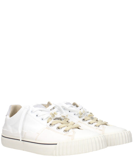 Maison Margiela White Leather Low Top Sneakers