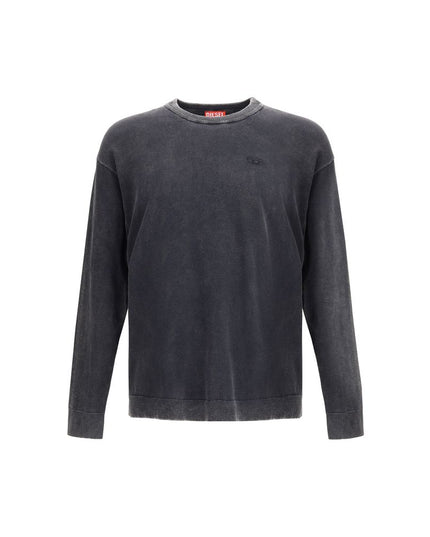 Diesel Gray Cotton Sweatshirt