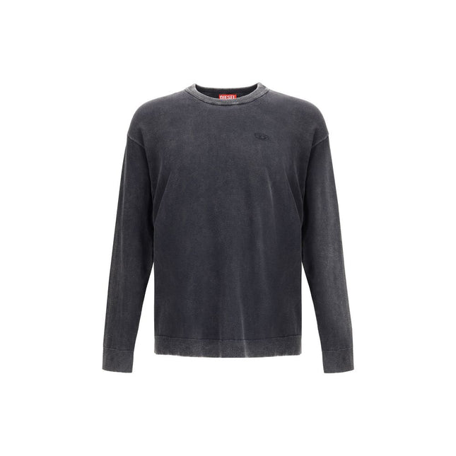 Diesel Gray Cotton Sweatshirt