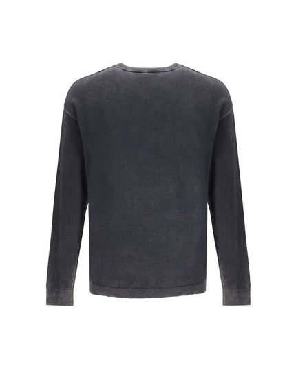 Diesel Gray Cotton Sweatshirt