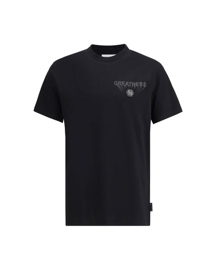 Philipp Plein Black Cotton T-Shirt