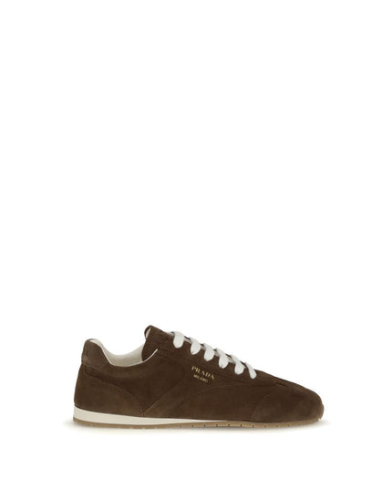 Prada Brown Calf Leather Bos Taurus Sneakers
