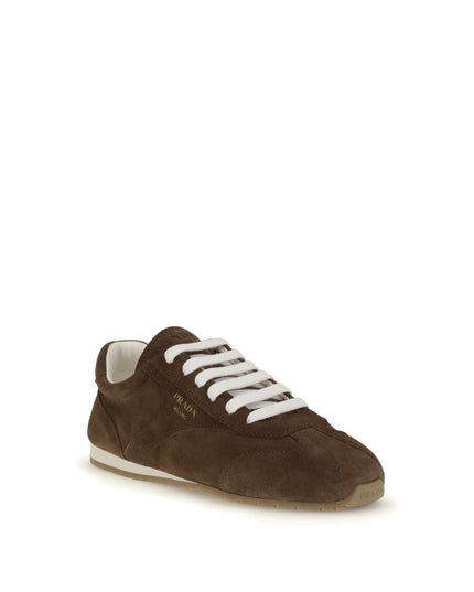 Prada Brown Calf Leather Bos Taurus Sneakers
