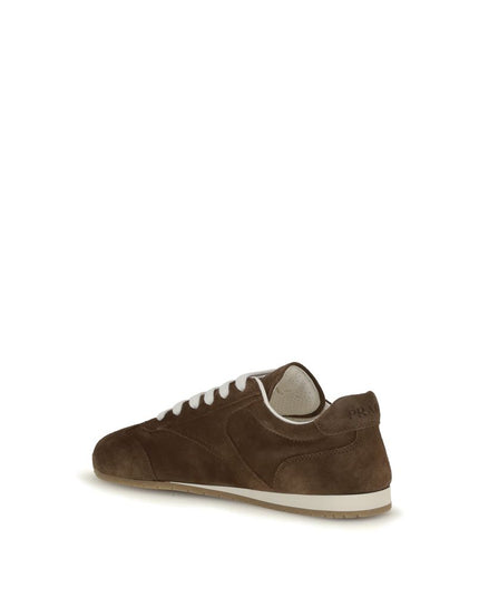 Prada Brown Calf Leather Bos Taurus Sneakers