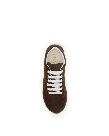 Prada Brown Calf Leather Bos Taurus Sneakers