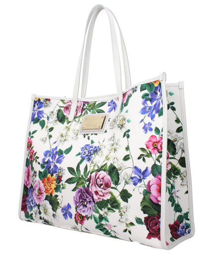 Dolce & Gabbana White Fabric Shoulder Bag