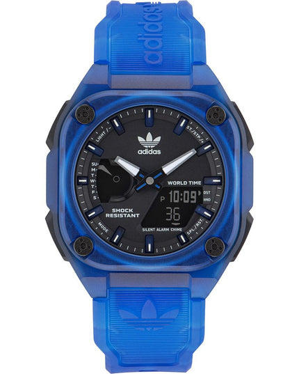 Adidas Blue Rubber Sport Watch