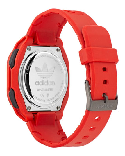 Adidas Red Rubber Digital Watch