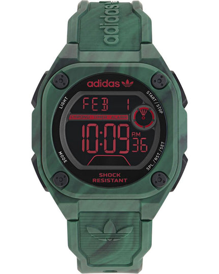 Adidas Green Synthetic Digital Watch
