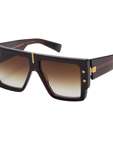 Balmain Brown Acetate Sunglasses