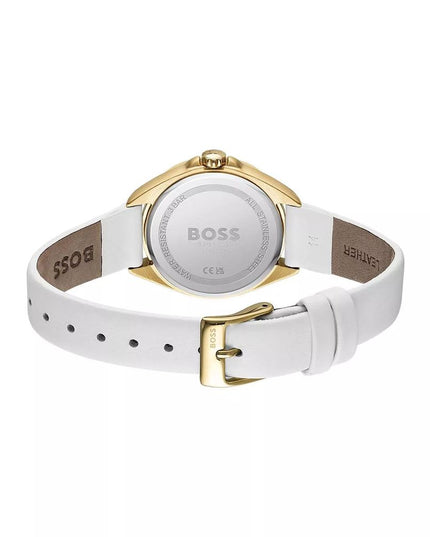 Hugo Boss White Stainless Steel Dress Watch