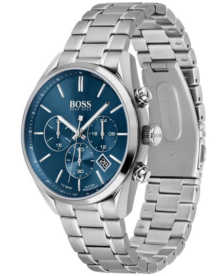 Hugo Boss Gray Stainless Steel Dress Watch