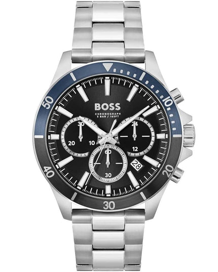 Hugo Boss Gray Stainless Steel Dress Watch