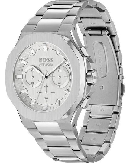 Hugo Boss Gray Stainless Steel Dress Watch