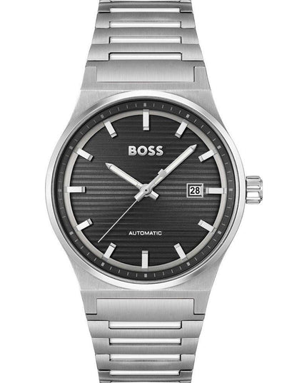 Hugo Boss Gray Stainless Steel Dress Watch