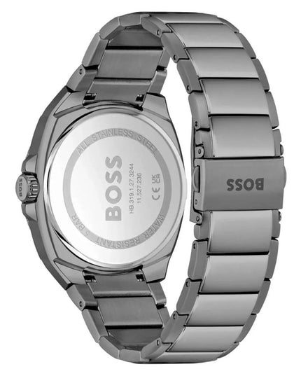Hugo Boss Gray Stainless Steel Dress Watch