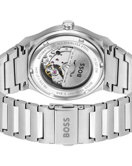 Hugo Boss Gray Stainless Steel Dress Watch