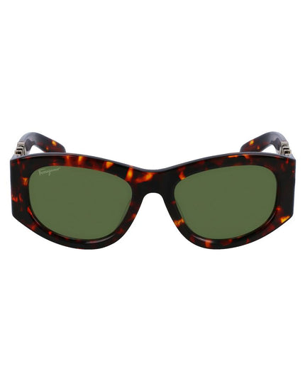 Ferragamo Brown Acetate Sunglasses