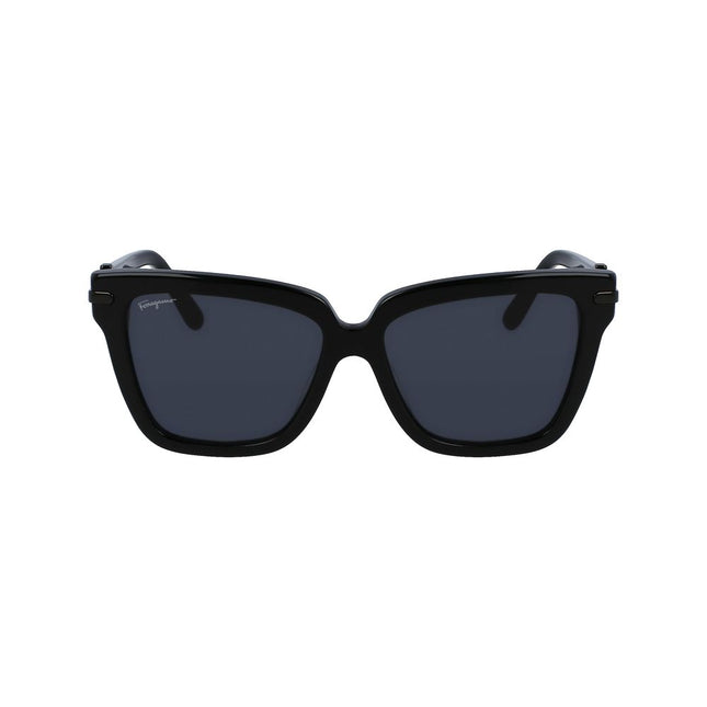 Ferragamo Black Acetate Sunglasses