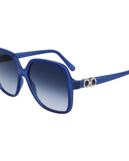 Ferragamo Blue Injected Sunglasses
