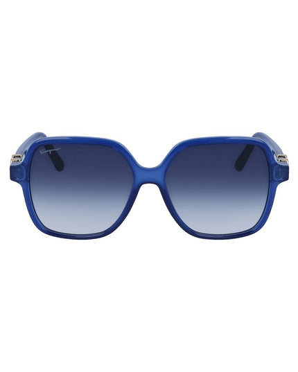 Ferragamo Blue Injected Sunglasses