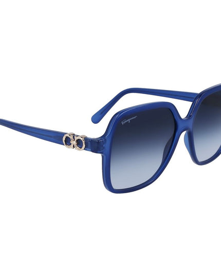 Ferragamo Blue Injected Sunglasses