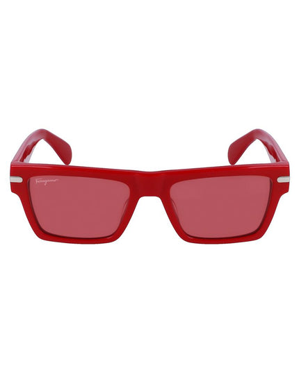 Ferragamo Red Acetate Sunglasses