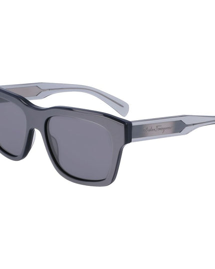 Ferragamo Gray Acetate Sunglasses