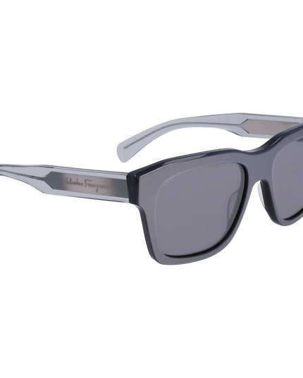Ferragamo Gray Acetate Sunglasses
