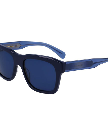 Ferragamo Blue Acetate Sunglasses