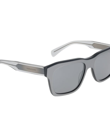 Ferragamo Gray Acetate Sunglasses