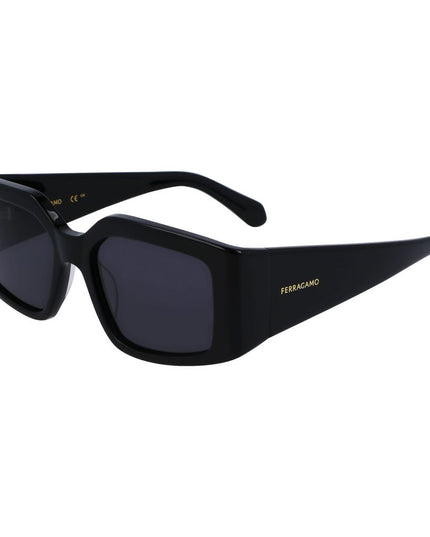 Ferragamo Black Acetate Sunglasses