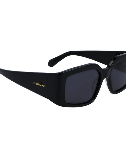 Ferragamo Black Acetate Sunglasses