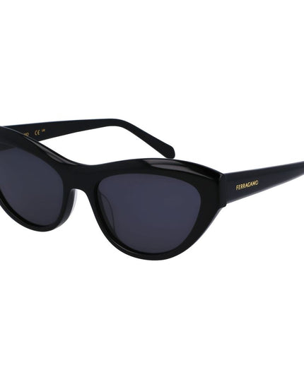 Ferragamo Black Acetate Sunglasses