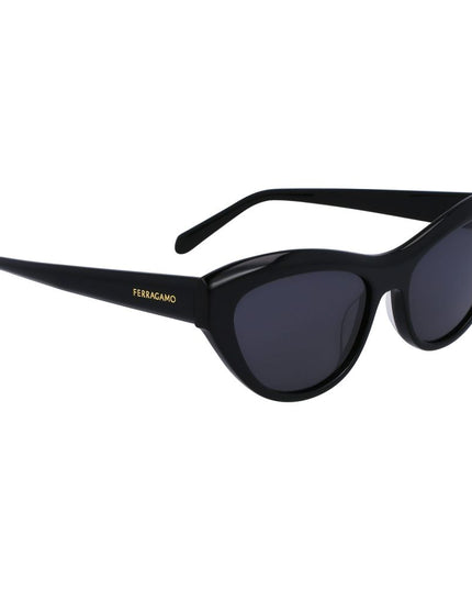 Ferragamo Black Acetate Sunglasses