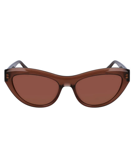 Ferragamo Brown Acetate Sunglasses