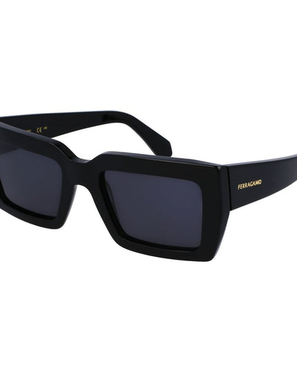 Ferragamo Black Acetate Sunglasses