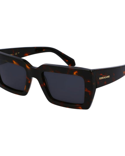 Ferragamo Brown Acetate Sunglasses